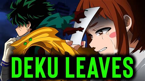 DEKU LEAVES U A THE END OF MY HERO ACADEMIA IS HERE YouTube