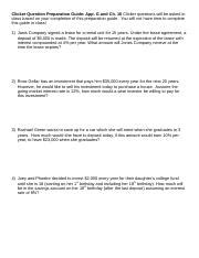 Clicker Question Preparation A Appendix G Ch10 Docx Clicker