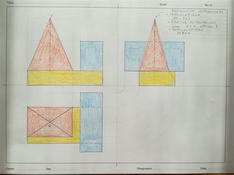 Fior Di Tecnica Proiezioni Ortogonali Classi Seconde
