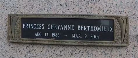 Princess Cheyanne Berthomieux 1986 2002 Find A Grave Memorial