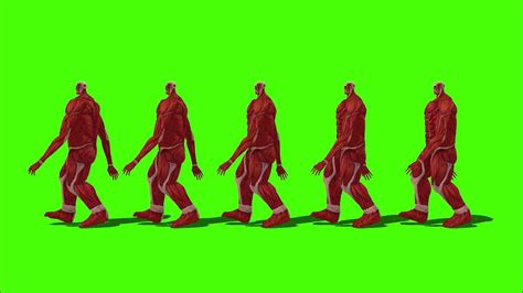 5 Colossal Titan Walk Green Screen Youtube