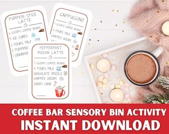 Hot Cocoa Recipe Cards Winter Sensory Bin Hot Chocolate Winter