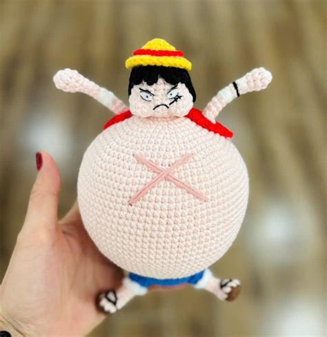 Luffy Crochet Plush | One Piece Amigurumi Doll | Straw Hat Luffy