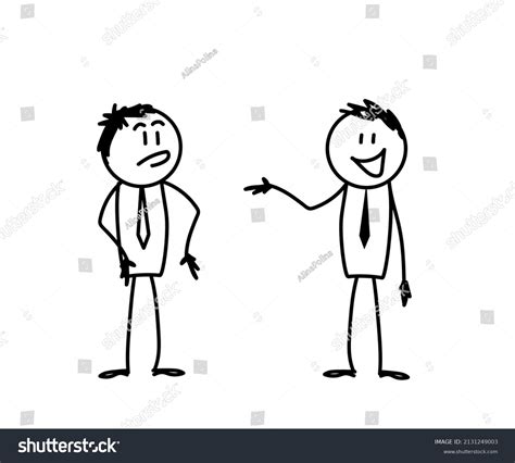 Two People Talking Sketch Vector Illustration: vetor stock (livre de ...