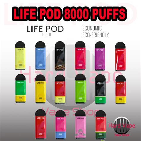 Refil Life Pod Eco 8000 Puffs HardVP