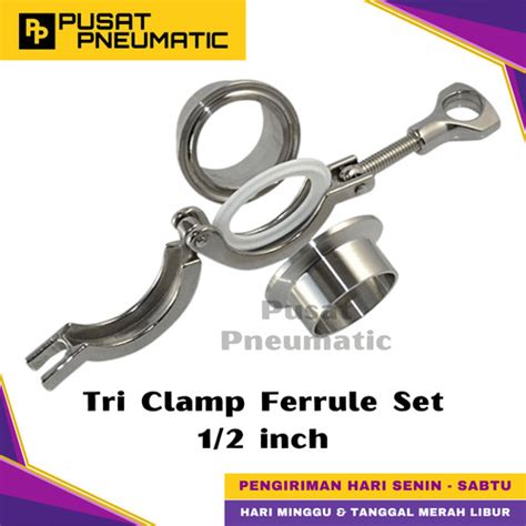 Jual Tri Clamp Ferrule Set Sanitary Stainless Steel Inch