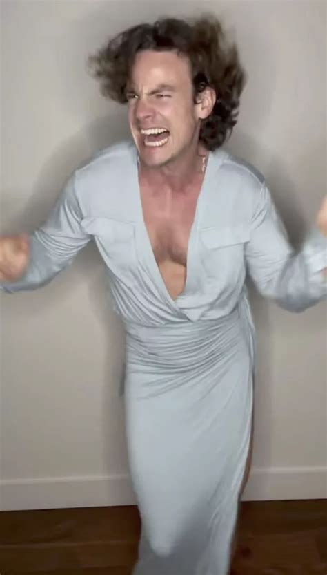 Sabrina Star Luke Cook Stuns As He Strips Naked And Dons A Dress In Invigorating Video The Mirror