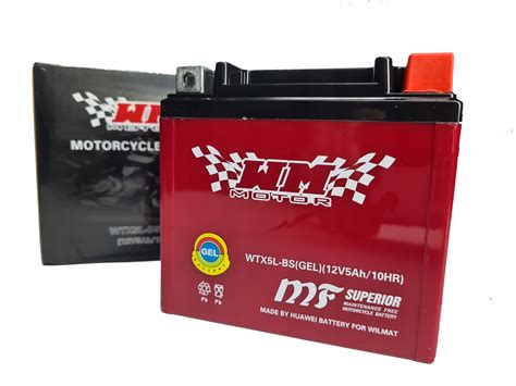 Akumulator Żelowy 12V WM 5Ah 70A WTX5L YTX5L Gel Moto Skuter ATV Cross