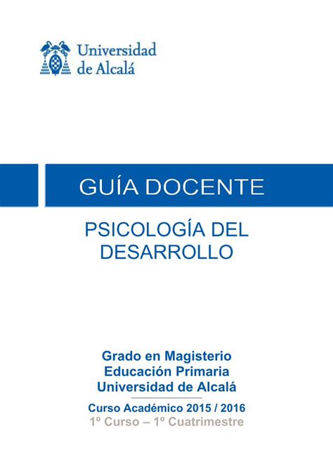 Pdf Psicolog A Del Desarrollo Uah Es Pdf Filela Psicolog A Del