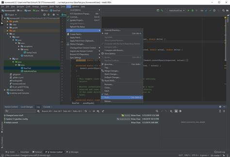 Intellij Git Overview