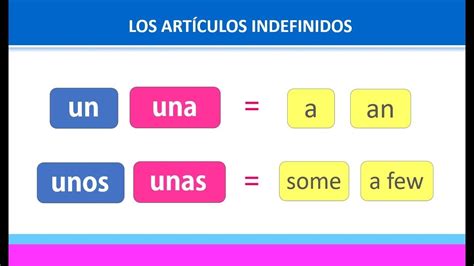 Un Una Unos Unas Chart