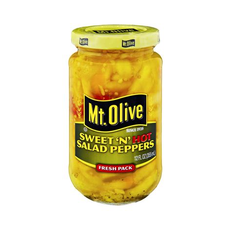 Mt Olive Sweet N Hot Salad Peppers 120 Fl Oz