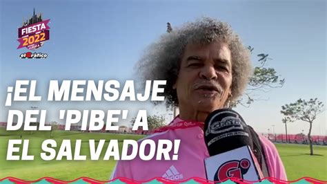 El Pibe Valderrama Manda Un Saludo A El Salvador Desde El Mundial De