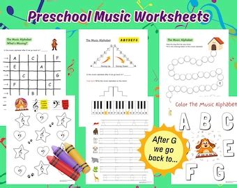 Preschool Music Worksheets, Preschool Piano Lessons, Preschool ...