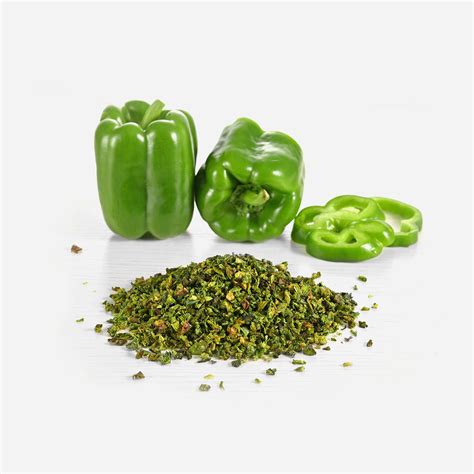 Dehydrated Green Bell Pepper Flakes Jnf Natural Ingredients