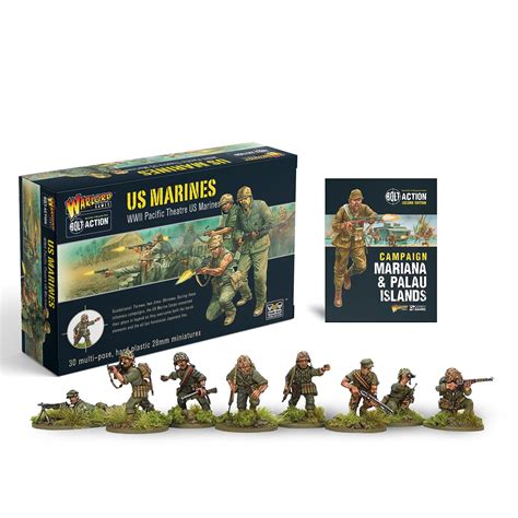 Buy Bolt Action Miniatures Warlord Games Us Marine Corps Set Mm