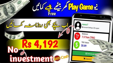 Play Games Earn Money Real Jazzcash Earinng App In Pakistan