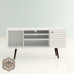 Meja Tv Scandinavian Minimalis Solid Wood Wood Project Furniture