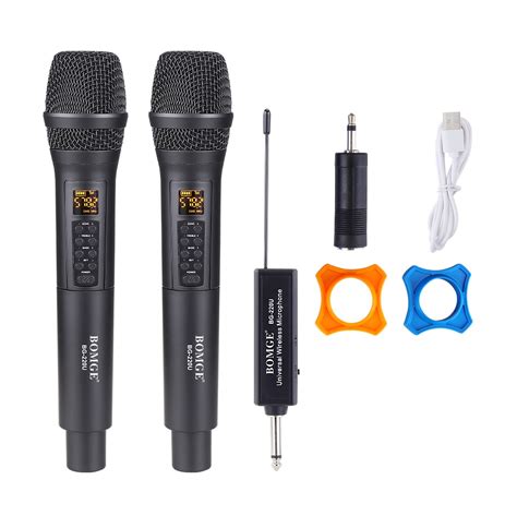 BOMGE UHF Professional Auto FM Wireless Microphone Dynamic Microphone