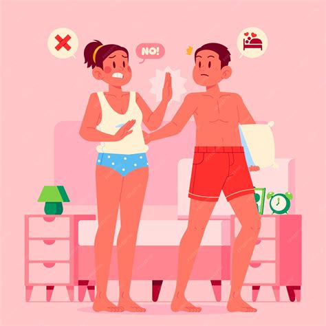 Free Vector Flat Design No Sex Illustration