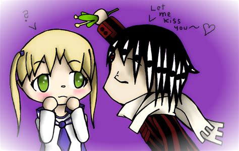 Maka X asura mistletoe by KishinSoul on DeviantArt