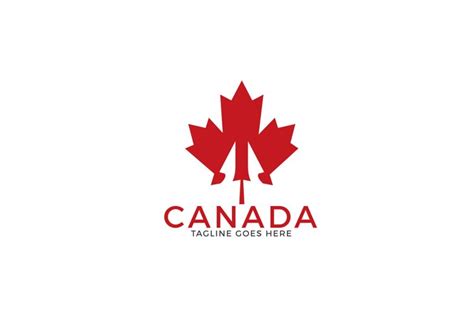 Maple leaf Canada logo design. (156019)