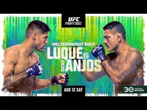 Ufc Fight Night Vegas Luque Vs Dos Anjos Full Card Picks