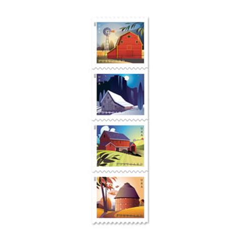 Barns Postcard Stamps Usps Postcard Postage Stamps Etsy