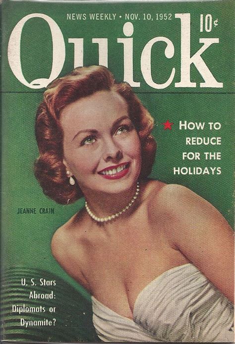 Nov 10 1952 Quick Magazine Vol 7 19 Jeanne Crain Dorothy Dandridge