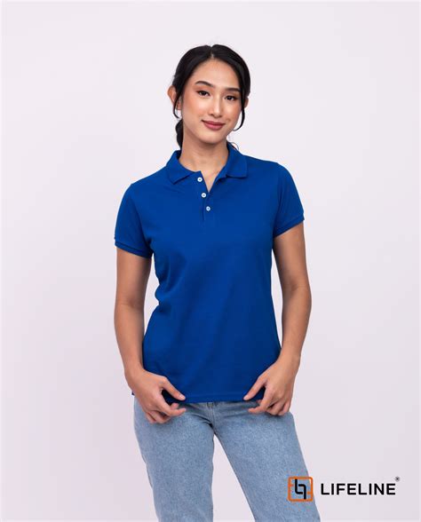 New Lifeline Women's Poloshirt (Royal Blue) For Sale - Lifeline Shirts