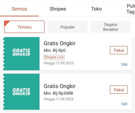 Belanja Hemat Ini Daftar Kode Voucher Shopee Gratis Ongkir Yuk Dicek