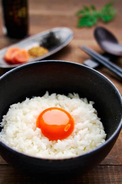 Tamago Kake Gohan Tkg Japanese Raw Egg On Rice