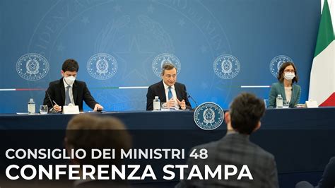 Conferenza Stampa Del Presidente Draghi Con I Ministri Gelmini E