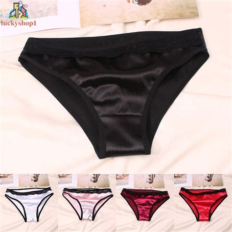 Irresistible Women S Silk Satin Gstring Thong Lingerie Underwear Knickers Briefs Shopee Malaysia