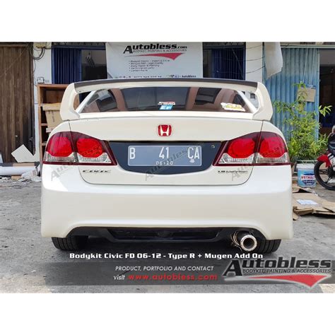 Jual Bodykit Belakang Honda Civic Fd Type R Frp Shopee Indonesia