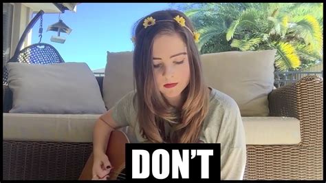 Don T Ed Sheeran Cover By Claudia Tripp Youtube