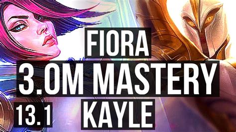 Fiora Vs Kayle Top M Mastery Solo Kills Games