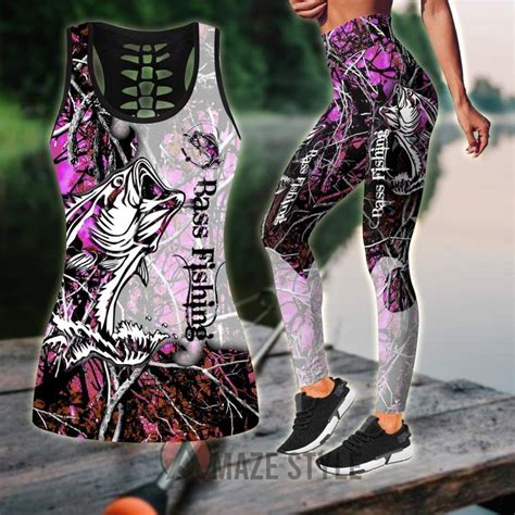 Bass fishing country girl camo combo legging tank fishing outfit for ...