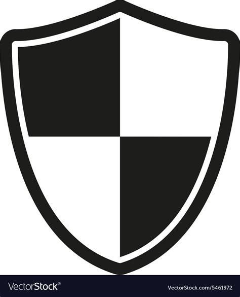 Shield Icon Security And Safety Firewall Vector Image