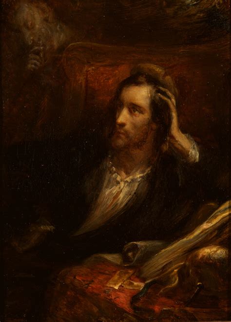 "Faust in His Cabinet (Goethe, Faust, 1, 3)" Ary Scheffer - Artwork on USEUM