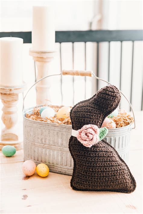 Crochet Chocolate Bunny Easter Project Free Pattern