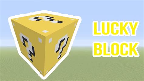 Minecraft How To Build A Lucky Block Youtube