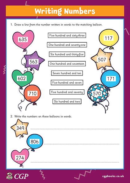 Writing 3 Digit Numbers In Digits And Words Year 3 CGP Plus