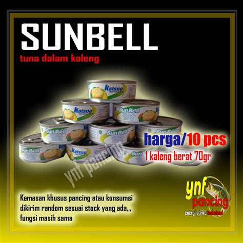 Sunbell Katsuo Tuna Kaleng Kemasan Amisan Tuna Pancing 70gr