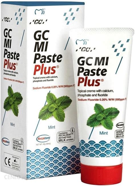 Gc International Ag Mi Paste Plus Mint P Ynne Szkliwo Z Fluorem Smak