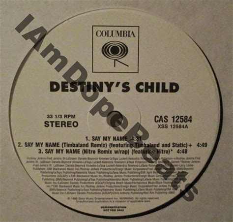 iAmDopeBeats Catalog: Destiny's Child - Say My Name (The Remixes ...