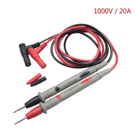 Pair A Detachable Tip Replacement Universal Multimeter Test Lead