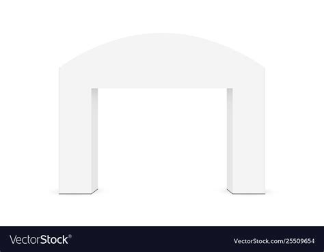 Outdoor Event Arch Mockup Isolated Royalty Free Vector Image