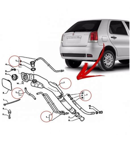 Gargalo Do Tanque Combustível Palio Siena Strada Fire Parcelamento