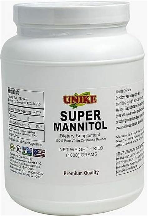 Unike Nutra Original Super Mannitol Powder Natural Sugar Substitute